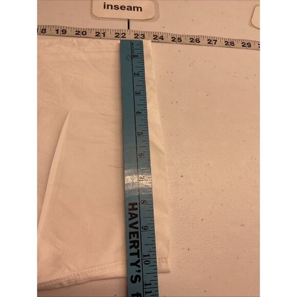 Vince‎ Womens Size 4 Linen Blend Wide Leg cropped Pants Ivory career classy - Picture 10 of 13